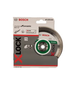 Диск алмазный 125х22,23 мм по керамике сплошной, сухой рез X-LOCK Standard for Ceramic BOSCH 2608615138