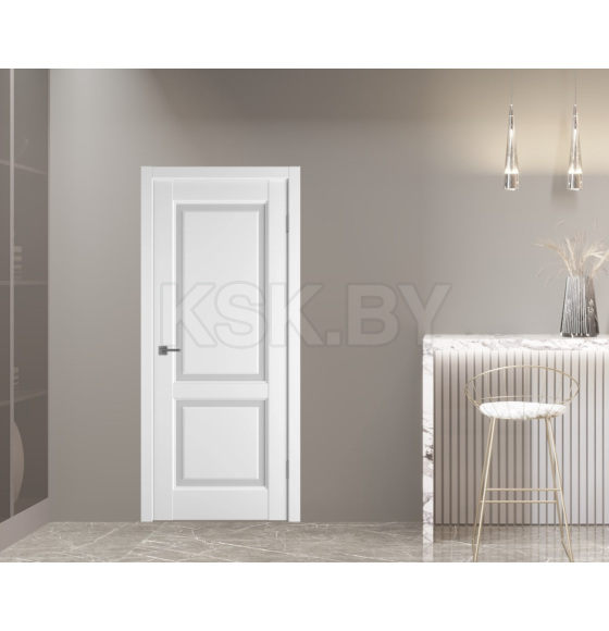 Дверное полотно Emalex Elegant 2 Ice  ДО Fly White cloud  2000х600х35мм