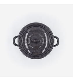 Кастрюля 1,45 л эмалированная, коричневый рябчик Лысьвенский завод