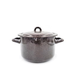 Кастрюля 2,9 л эмалированная, коричневый рябчик Лысьвенский завод