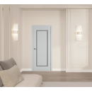 Дверное полотно Emalex Elegant 1 Ice  ДО Fly Dark cloud  2000х800х35мм