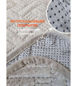 Накидка на диван светло-серая (комплект 2 шт.) MATEX ДИВАНДЕК 65-821