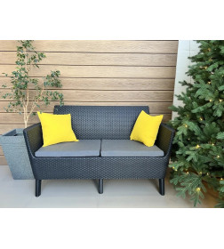 Диван двухместный Keter Salemo, графит 244099