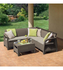 Диван угловой СORFU II Relax (без столика), капучино