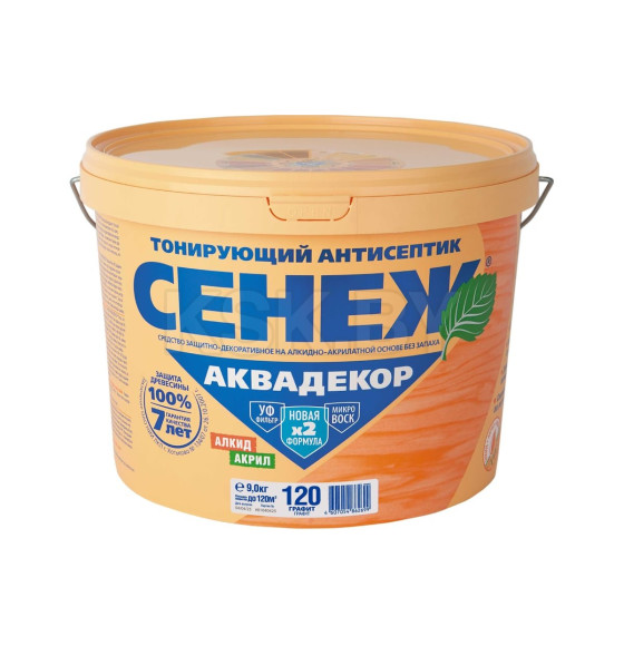Аквадекор Сенеж 120-Х2 графит,  9 кг