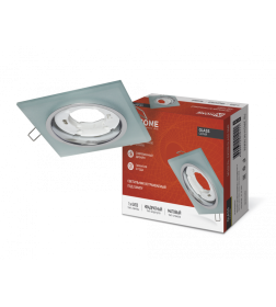 Светильник встраиваемый GX53R-glass SMT под лампу GX53 квадрат стекло 230B матовый IN HOME 4690612014111