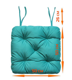 Подушка для сиденья 50x50 см (зеленый) MATEX CORFU 62-967