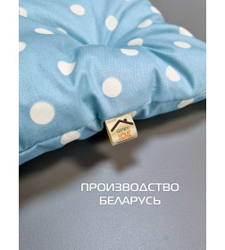 Подушка для сиденья "Голубой горошек" 42x42 см голубой/белый (комплект 4 шт.) MATEX HOMELY 67-894
