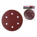 Шлифлист 225 мм Р240 самосцепляющийся, 6 отверстий (5 шт.) WORTEX 1304565 (1304565) 