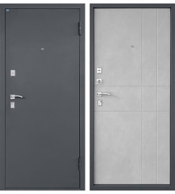 Дверь входная "Титан Антеро" Антрацит/Бетон снежный (правая)  860х2050 мм