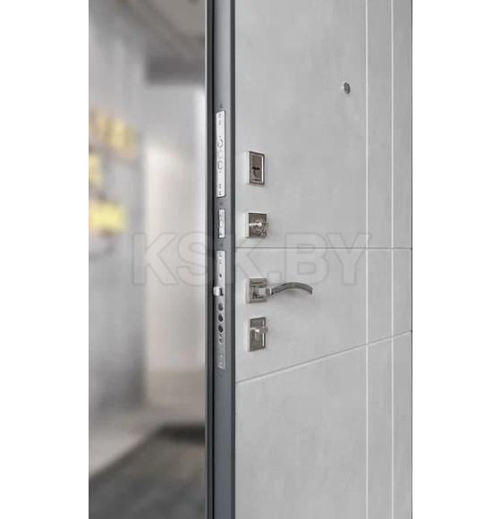 Дверь входная "Титан Антеро" Антрацит/Бетон снежный (правая)  860х2050 мм