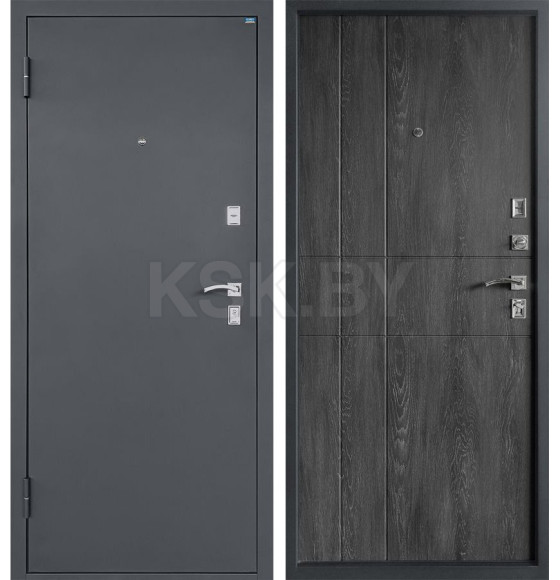 Дверь входная "Титан Антеро" Антрацит/Шале графит (левая)  960х2050 мм