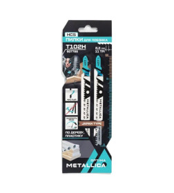 Полотно для лобзика METALLICA Optima T102H 75мм.. HCS чистый рез по пластику (упак. 2шт)