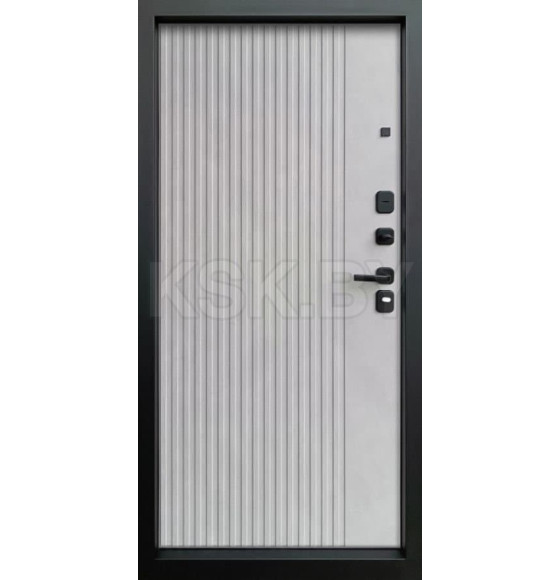 Дверь входная "Рона" Бетон графит/Графит нубук (левая)  860х2050 мм