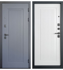 Дверь входная "Рона Арфа" Велютто оскуро/Велютто бланко (правая)  960х2050 мм