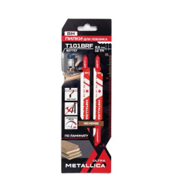 Полотно для лобзика METALLICA Ultra T101BRF 75мм.. BiM обратный зуб, чистый рез, Дерево/ЛДСП (упак. 2шт)