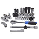 Набор Головок и Бит 108+6пр.1/4''1/2''(6гр.) Forsage (27802) 