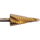 Сверло ступенчатое спиральное TiN с трёхгранным хвостовиком 6-30 мм VIRA (551631) 