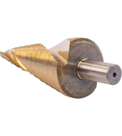 Сверло ступенчатое спиральное TiN с трёхгранным хвостовиком 6-30 мм VIRA