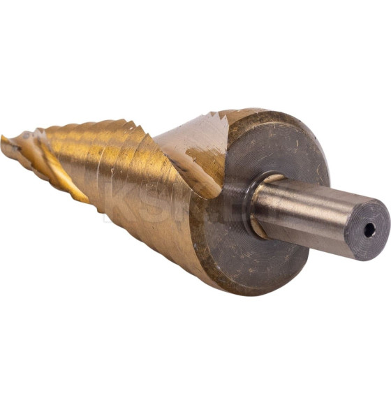 Сверло ступенчатое спиральное TiN с трёхгранным хвостовиком 6-30 мм VIRA (551631) 