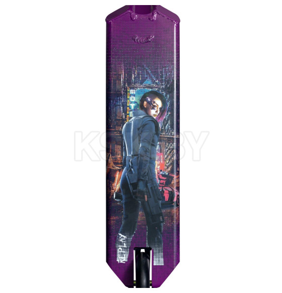 Самокат Novatrack Replay, дека 50 см, колеса 110 мм, HIC, алюминий, фиолетовый (174499 110A.REPLAY.50PR25) 