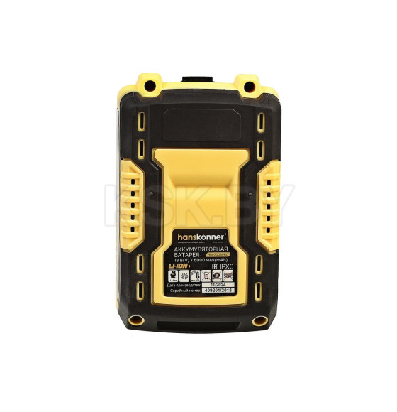 Аккумулятор для электроинструмента 18V 6.0 Ah Li-Ion Hanskonner 1BatterySystem HBP2006PRO (HBP2006PRO) 