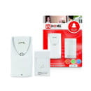 Звонок беспроводной ЗБ-1 32 мелодии, 120 м, с кнопкой белый IN HOME 4690612013299 (4690612013299) 