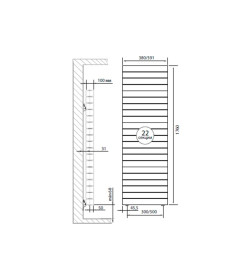 Радиатор Royal Thermo PianoForte Tower new Silver Satin 22 секции
