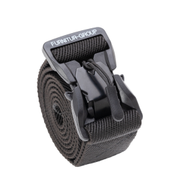 Ремень брючный "Магнит" FG-38 Ч/140-1 (полиамид/латекс, черный) ZUBR Force 100078