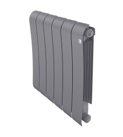 Радиатор биметаллический Royal Thermo Infinity 500 Silver Satin 6 секц.