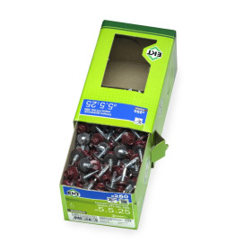 Саморез кровельный с резин. прокл. 5.5х25 сверло PT3, RAL 3005, в коробке с окном, ЕКТ (упак/250шт)