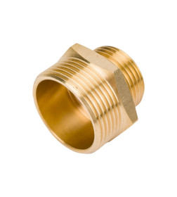 Ниппель 1" нр х 1 1/4" нр (латунь) UNIPUMP 35762