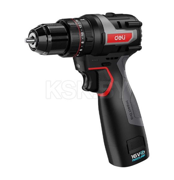 Дрель-шуруповерт аккумуляторная Deli CZ16-1D2 (CZ16-1D2) 