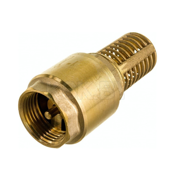 Обратный клапан 1" с сеткой (сетка/толкатель латунь) UNIPUMP 50133 (50133) 