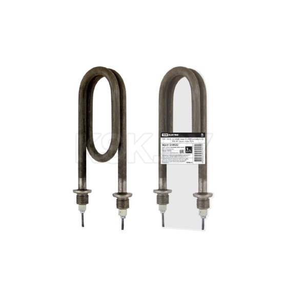 ТЭН-120, А, 12, 5,0кВт, вода (J), 220В, штуцер G1/2, R30, Ф7, нерж. сталь, TDM (SQ2512-0022) 