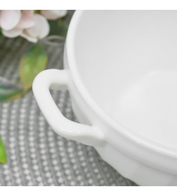 Бульонница HoReCa "Wave classic" 700 мл, 14 см RGG-70 WHITE стеклокерамика Lavenir