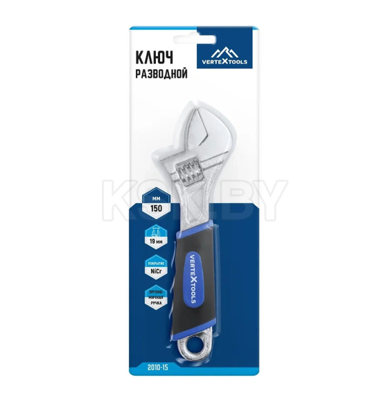 Ключ разводной 150 мм Vertextools 2010-15 (2010-15) 