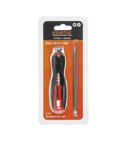 Отвертка комбинированная PH1/SL5х100 мм Anti-Slip STARTUL MASTER ST3094-1