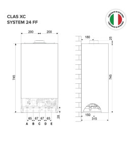 Газовый котел Ariston Clas XC System 24 FF NG