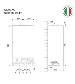 Газовый котел Ariston Clas XC System 28 FF NG