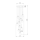 Подвесной светильник со стеклянными плафонами 5944 Nilos TK Lighting (a068679) 