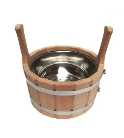 Шайка дворучная 5 л с нержавеющей вставкой ШДН-5