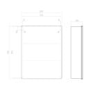 Шкаф-зеркало с подсветкой Vigo Geometry Classic 600х800х17мм