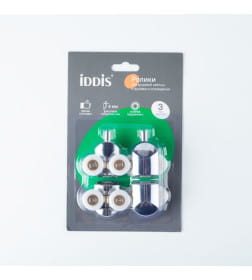 Ролики IDDIS 2 верхних,двойные, 2 нижних, двойные, D=23 мм, хром, стекло 4 мм 966D23C4DZ