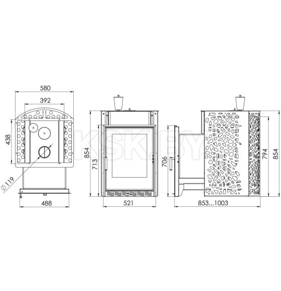 Печь банная ПБМ 20_3К ULTRA (ПБМ 20_3К) 
