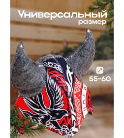 Шапка для бани «Викинг с орлом», войлок 9293821 Добропаровъ