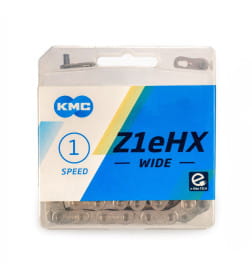 Цепь велосипедная Z1EHX WIDE, 1/2"х1/8"х112L (в боксе, серебристая) KMC Z1EHX-W