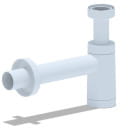 Сифон Ани бутылочный 11/4х40 белый BRB1004 (BRB1004) 