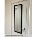 Зеркало надверное 35х110 см в раме (чёрый) Emze DK235 (DK235.CHE) 