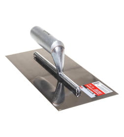 Гладилка стальная 280х130 мм зеркальная полировка, деревянная ручка Matrix 86732